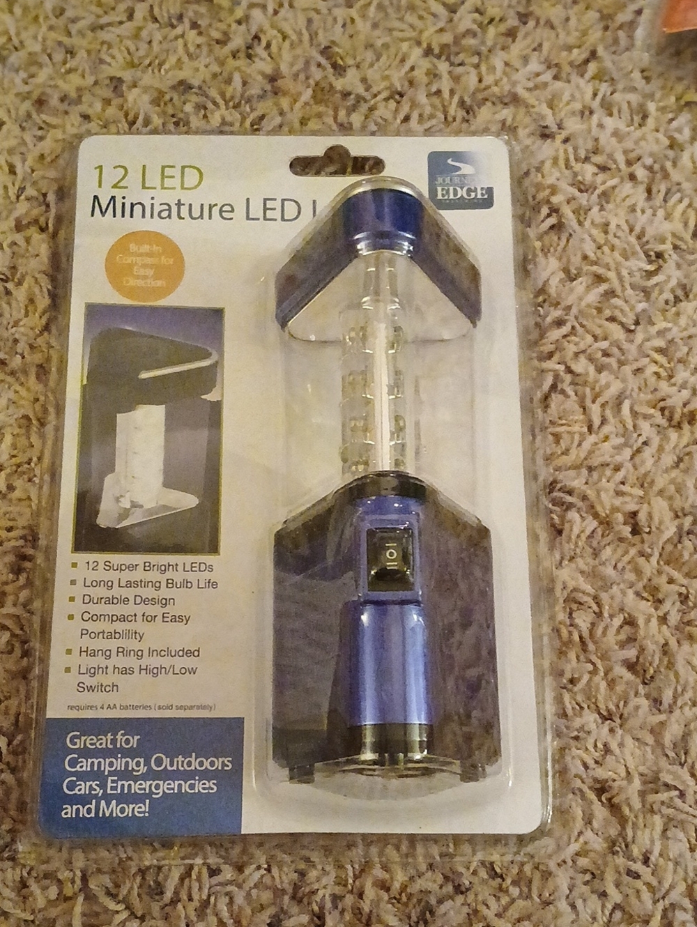 edge Blue 12-LED Miniature Reading Lantern